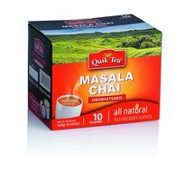 Chai Tea Latte - Cardamom Spiced Tea 40 Latte Tea Pouches By QuikTea N22