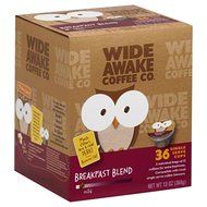 Wide Awake Coffee Breakfast Blend K-Cups 36 Count