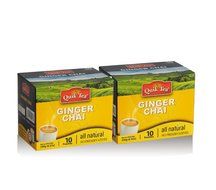 Chai Tea Latte - Cardamom Spiced Tea 40 Latte Tea Pouches By QuikTea N25