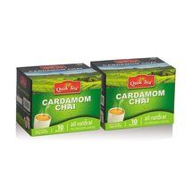 Chai Tea Latte - Cardamom Spiced Tea 40 Latte Tea Pouches By QuikTea N28