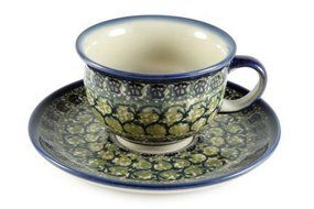 Polish Pottery Shannon Cup &amp; Saucer