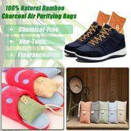 PurryRing Natural Air Purifying Bamboo Charcoal Deodorizer Bag - Most Effective Odor Remove - Portable Air Freshener... N5