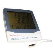 Viagrow&trade; Min/Max Thermometer Hygrometer With Probe