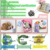 PurryRing Natural Air Purifying Bamboo Charcoal Deodorizer Bag - Most Effective Odor Remove - Portable Air Freshener... N7