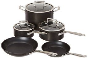KitchenAid KCH260LCKM Professional Hard Anodized Nonstick 6.0-Quart Low Casserole with Lid Cookware - Black N3
