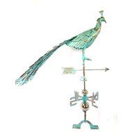 The Urban Port C215-123106 Antique Antiqued Steel Peacock Weathervane by Urban Port