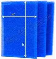 Dynamic Air Cleaner Replacement Filter Pads 21 1/2 x 23 1/2 Refills (3 Pack) N2