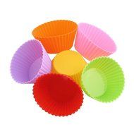 12-pack Reusable Mini Muffin Silicone Baking Cups / Cupcake Liners