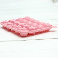 Silicone Cake Candy Chocolate Lollipop Mold With 20 Sticks