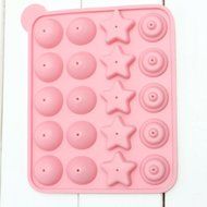 Silicone Cake Candy Chocolate Lollipop Mold With 20 Sticks N2