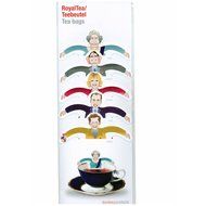 RoyalTea Royalty Tea Bags Gift Set with the Royal Wedding Family Figures, Prince William, Charles, Queen