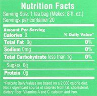 Triple Leaf Tea, Ginkgo &amp; Decaf Green Tea, 20 Tea Bags 1.27 OZ (Pack of 6) N4