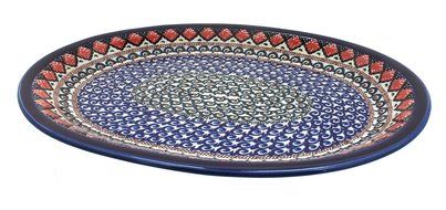 Polish Pottery Blue Horizon Large Serving Platter