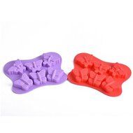 AUCH 2Pcs 3d Butterfly DIY Cake/Chocolate/Ice/Handmade Soap/Muffin/Biscuit Mold Cube Cup Tray Moulds, Random Color N2