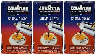 Lavazza Crema e Gusto Ground Coffee, Italian Espresso, 8.8-Ounce Brick