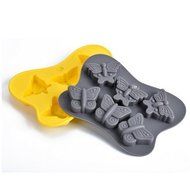 AUCH 2Pcs 3d Butterfly DIY Cake/Chocolate/Ice/Handmade Soap/Muffin/Biscuit Mold Cube Cup Tray Moulds, Random Color N3