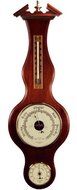 Banjo Barometer Thermometer Hygrometer in Deep Cherry by West and Company