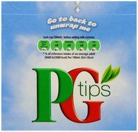 PG Tips Black Tea, Pyramid Tea Bags, 80-Count Boxes (Pack of 4) N2