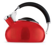 Copco One-Touch 2-1/2-Quart Enamel on Steel Teakettle, Red N2