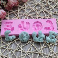 LOVE Word Silicone Fondant Mold Cake Decorating Chocolate Mould N3
