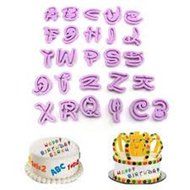 Cake &amp; Cookie Cutters 26PCS Plastic Alphabet Cookie Cutter Letter Biscuit Fondant Mold Cake Decorating Tool