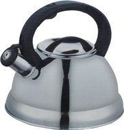 Alpine Stainless Steel Finish Encapsulated Base 18/10 Whistling Tea Kettle Pot
