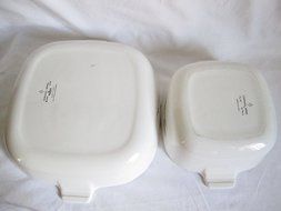 Vintage Corning Ware WHEAT Casserole Skillet Baking Dishes, 4 PIECE SET N2