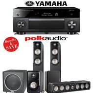 Yamaha RX-A2060BL AVENTAGE 9.2-Channel Network A/V Receiver + Polk Audio S55 + Polk Audio S35 + Polk Audio S15... N3