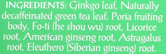 Triple Leaf Tea, Ginkgo &amp; Decaf Green Tea, 20 Tea Bags 1.27 OZ (Pack of 6) N7