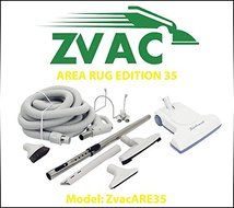 Zvac Area Rug Edition 35 &ndash; 35ft hose central vacuum cleaner attachment kit for homes with hardwood floors &amp; area...