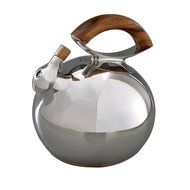 Nambe Bulbo Kettle, Stainless Steel and Wood with a Free $10 Amazon Gift Card