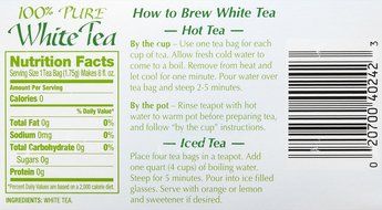 Salada Pure White Tea, 40 ct, 2 pk N2