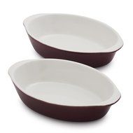Sur La Table Stoneware Au Gratins D304 WIN , Set of 2, Wine