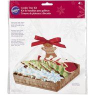 Wilton 1912-5088 4-Count Christmas Holiday Sweet Swap Cookie Tray Kit N2