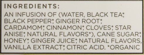 Tazo Organic Chai Tea Latte, 32 oz N5