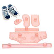 Cake &amp; Cookie Cutters 6PCS Plastic Sneaker Cake Cutter Shoes Fondant Mold Cookie Mould