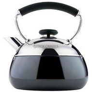 Wilton Brands 2502-8307 Copco Fusion Stanless Steel with Pewter Enamel Finish Tea Kettle - 2 Quart Capacity