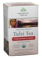 Organic India Tulsi Pomegranate Green, 18-count teabags (Pack of 6)
