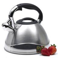 Creative Home Crescendo Whistling Tea Kettle, 3.1-Quart, Black N2