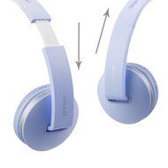 Lightweight Foldable Headphones Adjustable Headband Headsets with Microphone and volume control 3.5mm for kids... N3