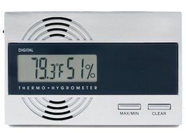 SILVER STAR DIGITAL HYGROMETER with Temp 4 Cigar Humidor