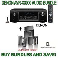 Denon AVR-X3000 7.2-Channel 4K Ultra HD Networking Home Theater Receiver with AirPlay &amp; Definitive Technology...