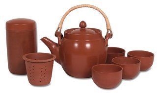 Joyce Chen 90-3720, Traditional 6 piece Terra Cotta Tea Set