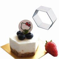 DUFUSTORE 1pcs Aluminium Fondant Baking Cutter Mould Sugarcraft Cake Tools Hexagon Cutter N3