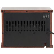 Best Choice Products 1000 Watt Hearth Portable Electric Fireplace Wood Grain Brown Color Mini Desk Tabletop N3