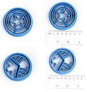New! Hot style Super hero series The avengers alliance sugar cookie cutter mold 6 PCS/set N4