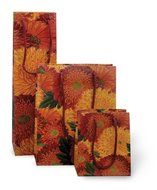 Boston International 6 Count Caskata Studio Bottle Bags, Peony Gold N3