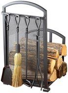 Muskoka Signature Series 5 Piece Matte Black Hearth Center
