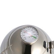 POUR OVER Coffee Kettle 0.9L with THERMOMETER Built-in For Perfect Hand Drip Coffee, Polished Chrome N3