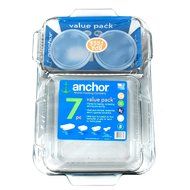 Anchor Hocking 7-Piece Value Pack Glass Bakeware Set- 82675L9 N2